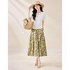 D.F.DEAR Elegant Embroidered V-neck Top & Floral Skirt Set