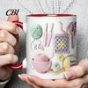 Ceramic Mug Mug, with 3D Knitting Pattern Design, Large Capacity Microwave Safe Lead Free Cup Durable Coffee Tea Cup, for Craft Lovers Kitchen Bar Use