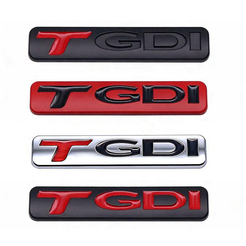Premium Metal GDi TGDI 3D Car Emblem for Hyundai Sonata IX35 Tucson Elantra | SKJD6 Rear Tailgate Zinc Alloy Badge Decoration Sticker