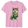 Alaskan Malamute Puppy St Patricks TShirt Puppy Clover Dog Lovers