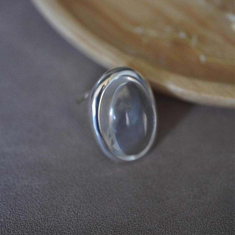 

1 шт. серебряные кольца с эллиптическим кристаллом для женщин, простые, преувеличенные, элегантные, винтажные, темпераментные, помолвочные ювелирные изделия, подарки