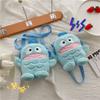 Cute Plush Cartoon Bag New Personalized Fish Doll Satchel Girl Sweet Shoulder Messenger Bag