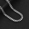 Chunky Stainless Steel Necklace for Men Link Curb Miami Cuban Chain Women Choker Punk Rock Boy Metal Neck Jewelry Accessory Gift