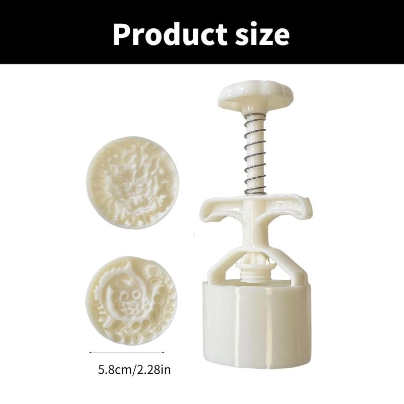 Ice Skin Pastries Mold Hand Pressed Mooncakes Mold Festival Bean Pastes Cake Molds Dessert ABS Moulds for Cooking Lover