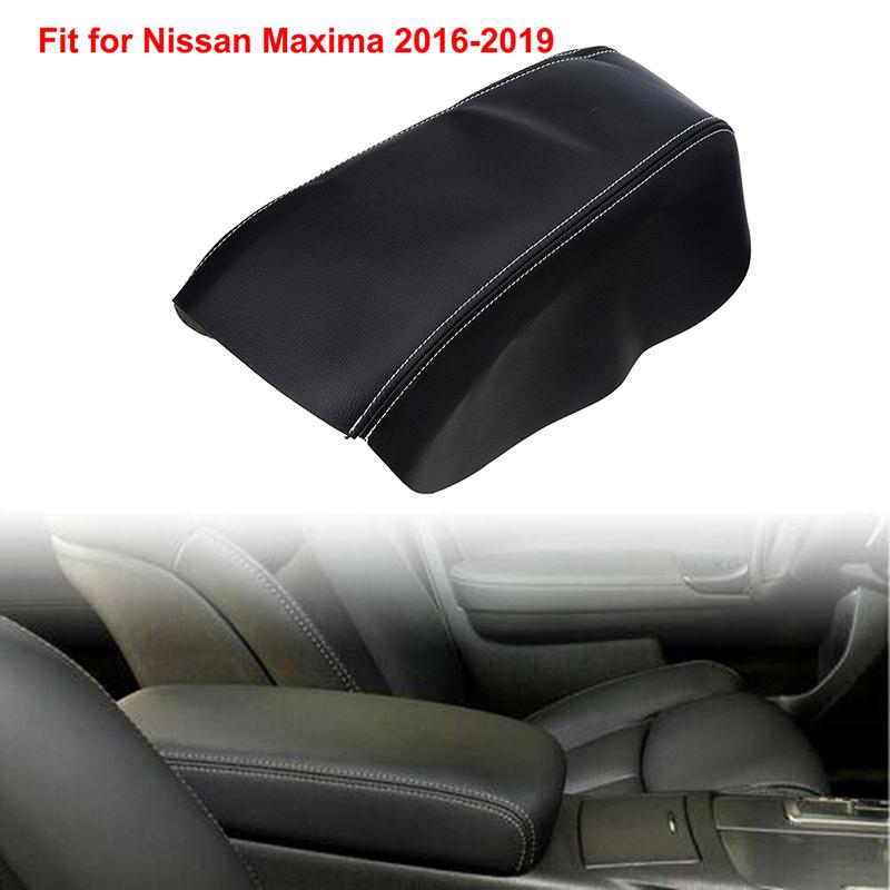 Auto Center Console Armrest Box Cover Leather Protector Pad Interior Accessories Fit for Nissan Maxima 2016-2019