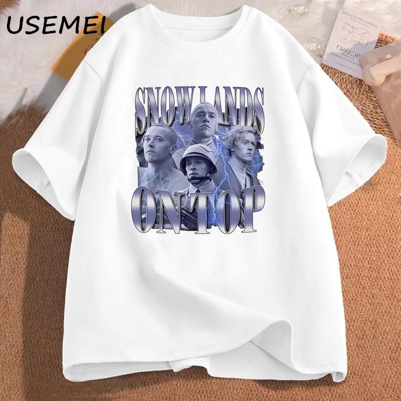

Tom Blyth I Can Fix Him T Shirt Women Men Cotton Graphic Print Tshirts Coriolanus Snow Retro Tshirt Short Sleeve Summer Clothes 4XL
