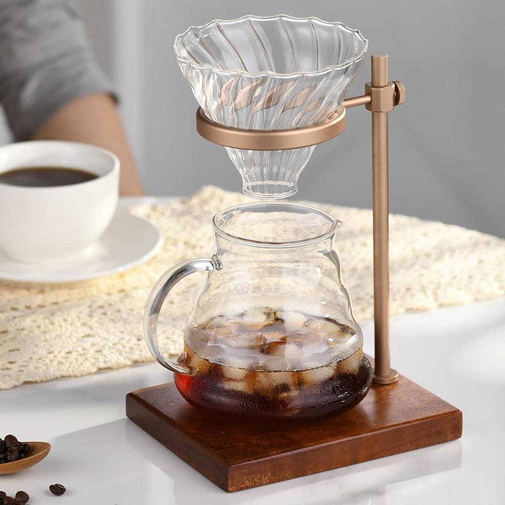 Coffee Filter Holder Metal Coffee Dripper Stand Rack Aluminum Alloy Coffee Filter Cup Holder Hand Made Coffee Stand Pour over