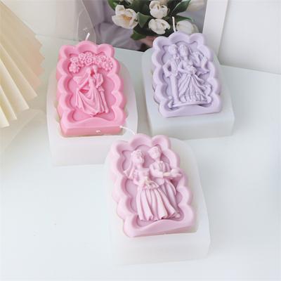 Wedding Couple Silicone Candle Soap Mold DIY Valentine's Day Wedding Dec Ornament Celebration Party Embellishments Mould