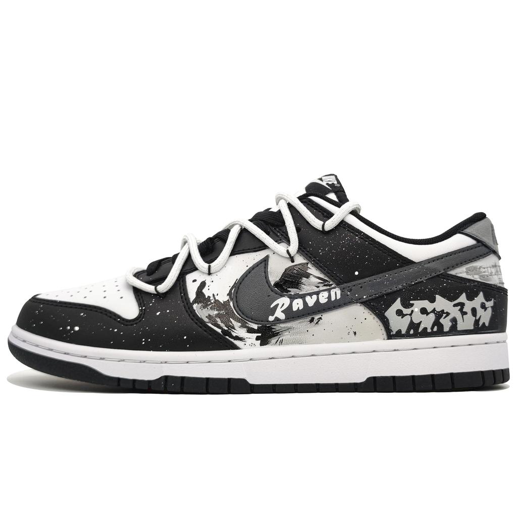 Nike Dunk Wear resistant And Lightweight Low top Skateboard Shoes Unisex Silver Gray DD1391-100(Team400-)