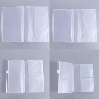 Standard Notebook Storage Bag Journal Planner Card Holder PVC Zipper Bag Notebook Zipper Bag