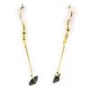 Les Trésors De Lily [J6708] - Boucles Créateur 'Mineralia' love noir