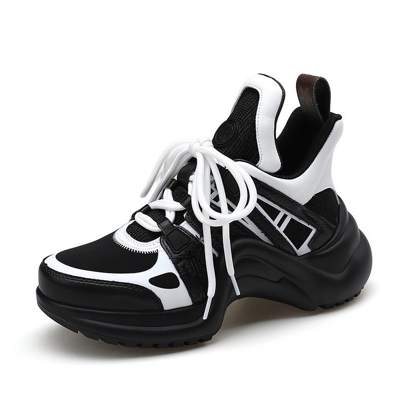 

Женские туфли с бантом L Family - Уличный стиль, Толстая подошва, Увеличивающие рост, Повседневные кроссовки для папы Size 36