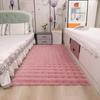 Cream Plush Bedroom and Balcony Rug - Velvet-Like Imitation Rabbit Fur.