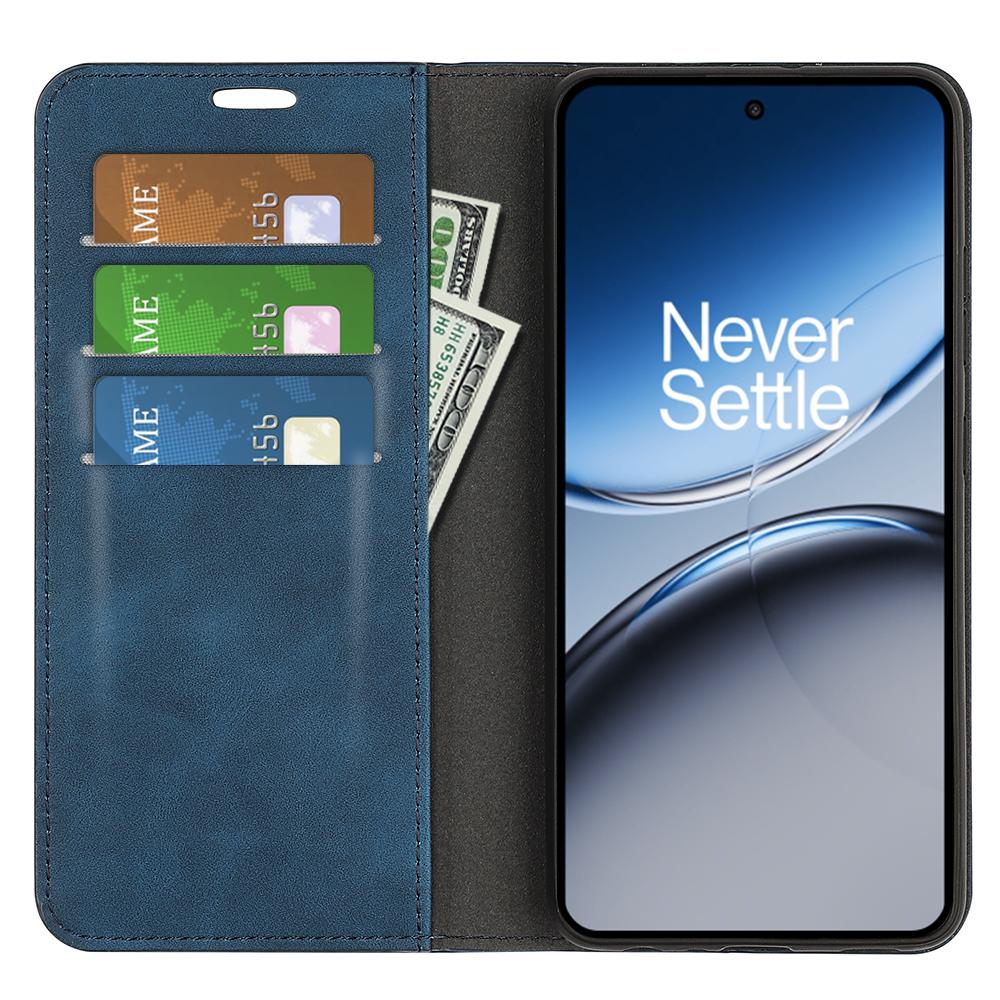 

For OnePlus Nord 4 Case Skin-Touch Leather Wallet Phone Cover Grey