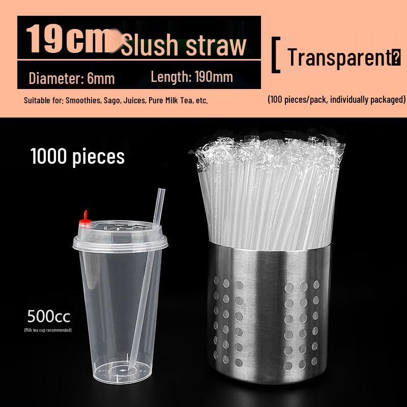 Disposable Thickened Smoothie & Beverage Straws