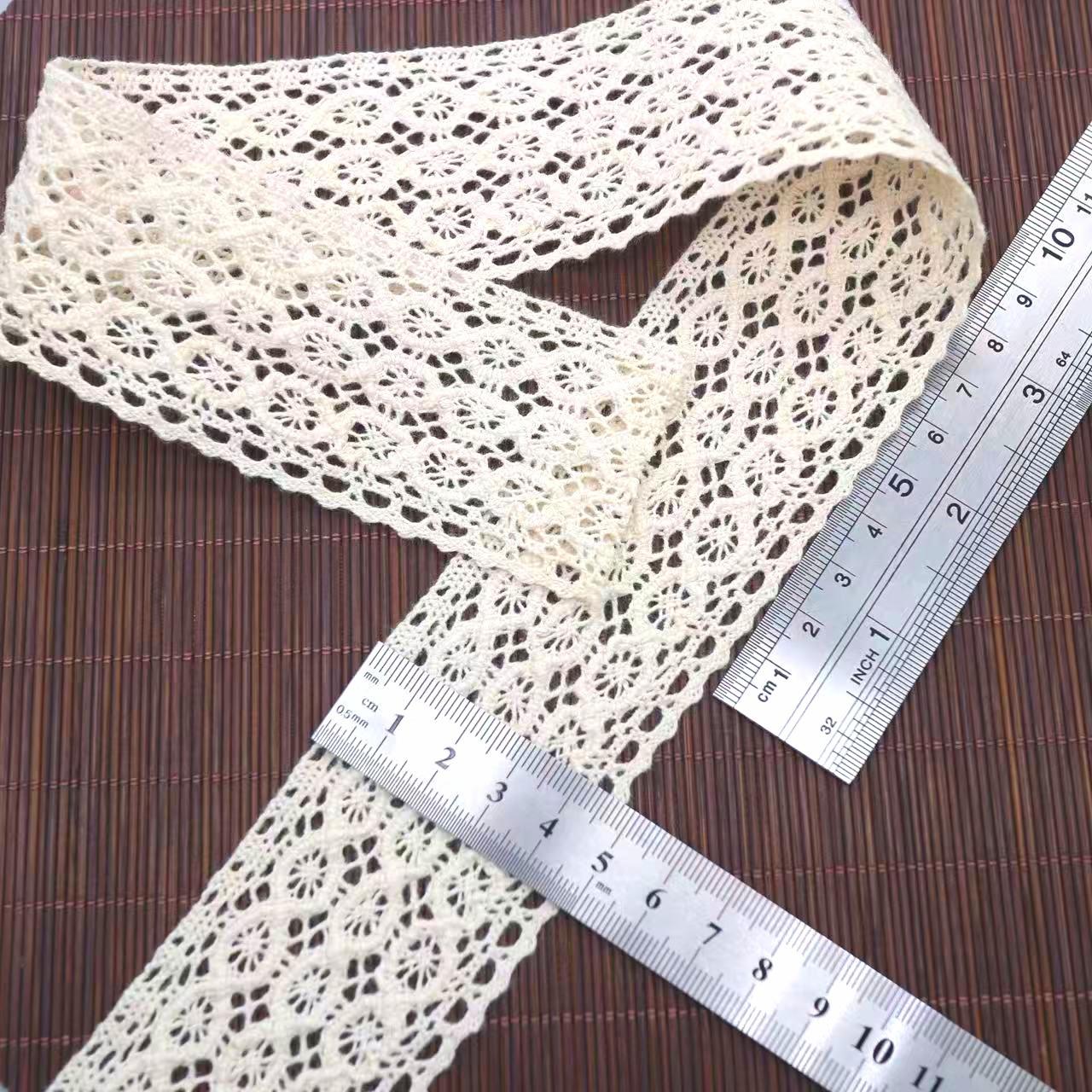 

Хлопковая нить Плетеное кружево Ажурное кружево Ручная работа DIY Нижнее белье Вырез одежды Аксессуары для одежды S1569