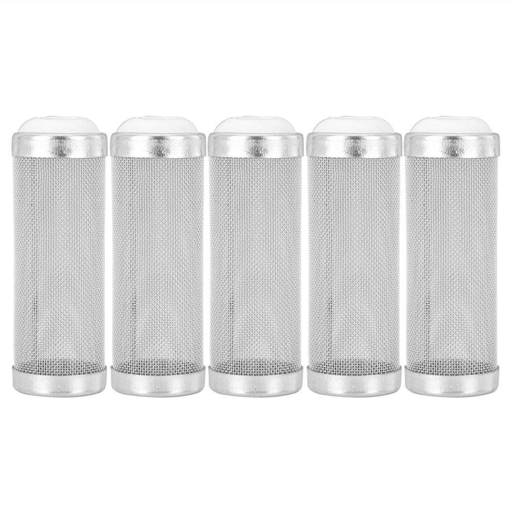 5 pcs Stainless Steel Aquarium Filter Inflow Inlet Mesh Basket Shrimp  ing(12mm)
