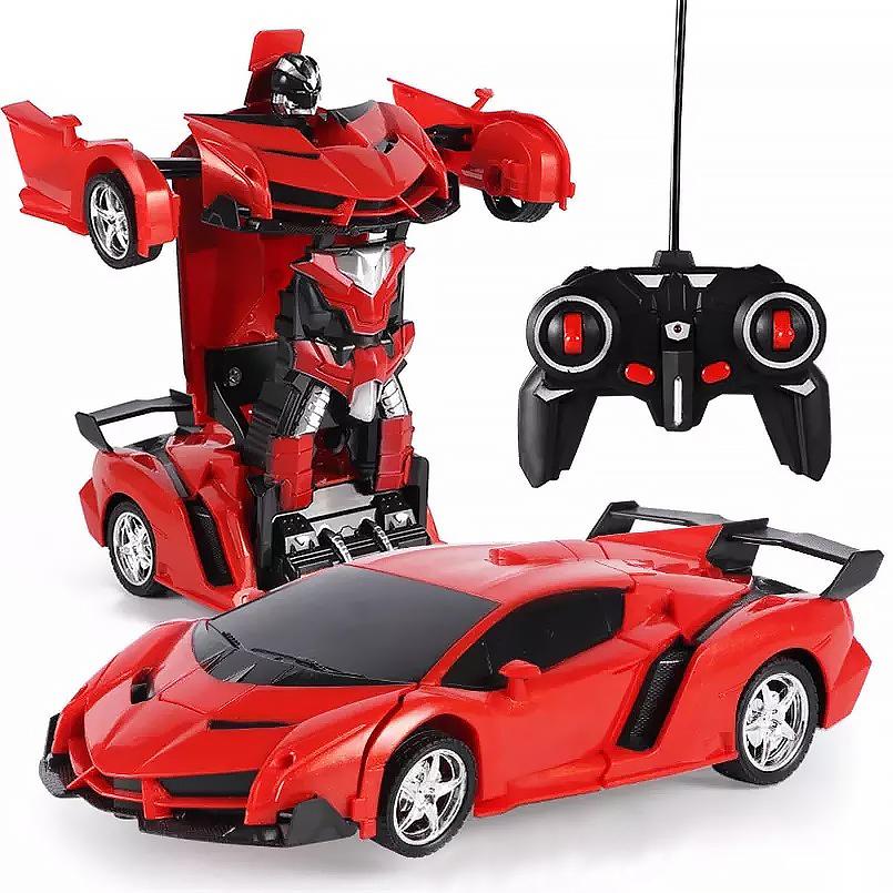 Samochód Zdalnie Sterowany Czerwony Robot Autobot