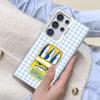 For Samsung Galaxy S24 S23 Ultra Plus FE S25 S22 Ultra Plus S21 FE Laser Phone Case Sardines Canned Pattern Shockproof Covers