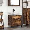 Bathroom Vanity Cabinet with Drawers Smoked Oak