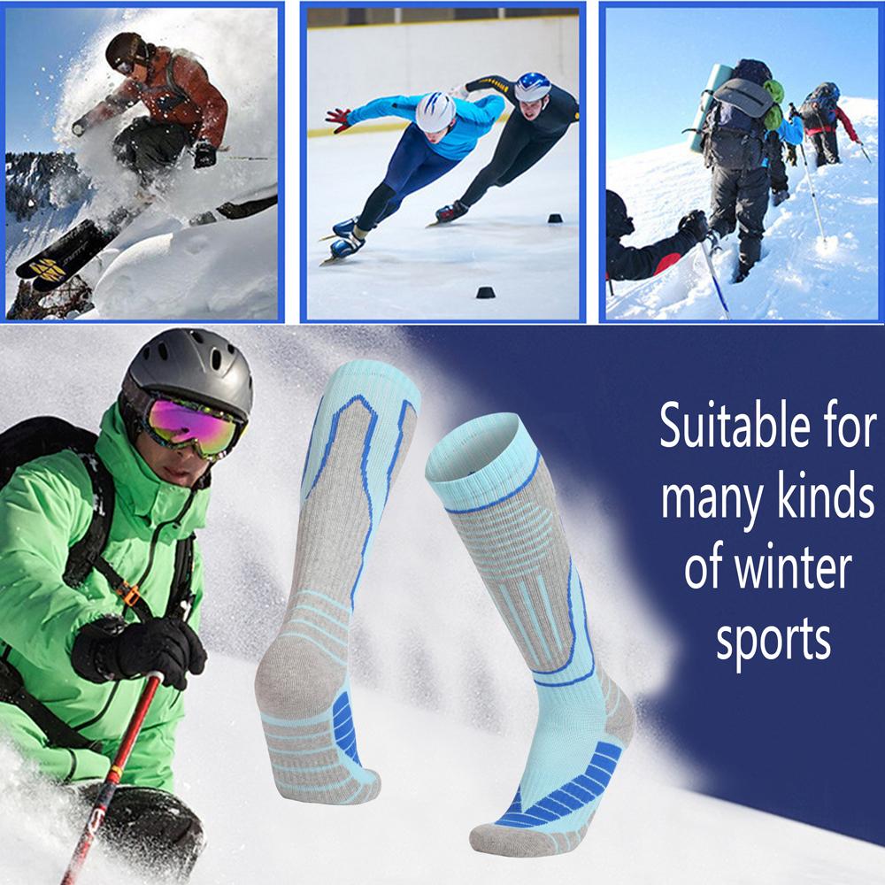 1 Pair Thermal Winter Cotton Women Ski Socks Children Sports Socks Snowboarding Cycling Adult Skiing Thicker Leg Warm