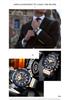 Curren 8380 Men's Waterproof Multifunctional Quartz Sports Watch with Leather Strap and Calendar