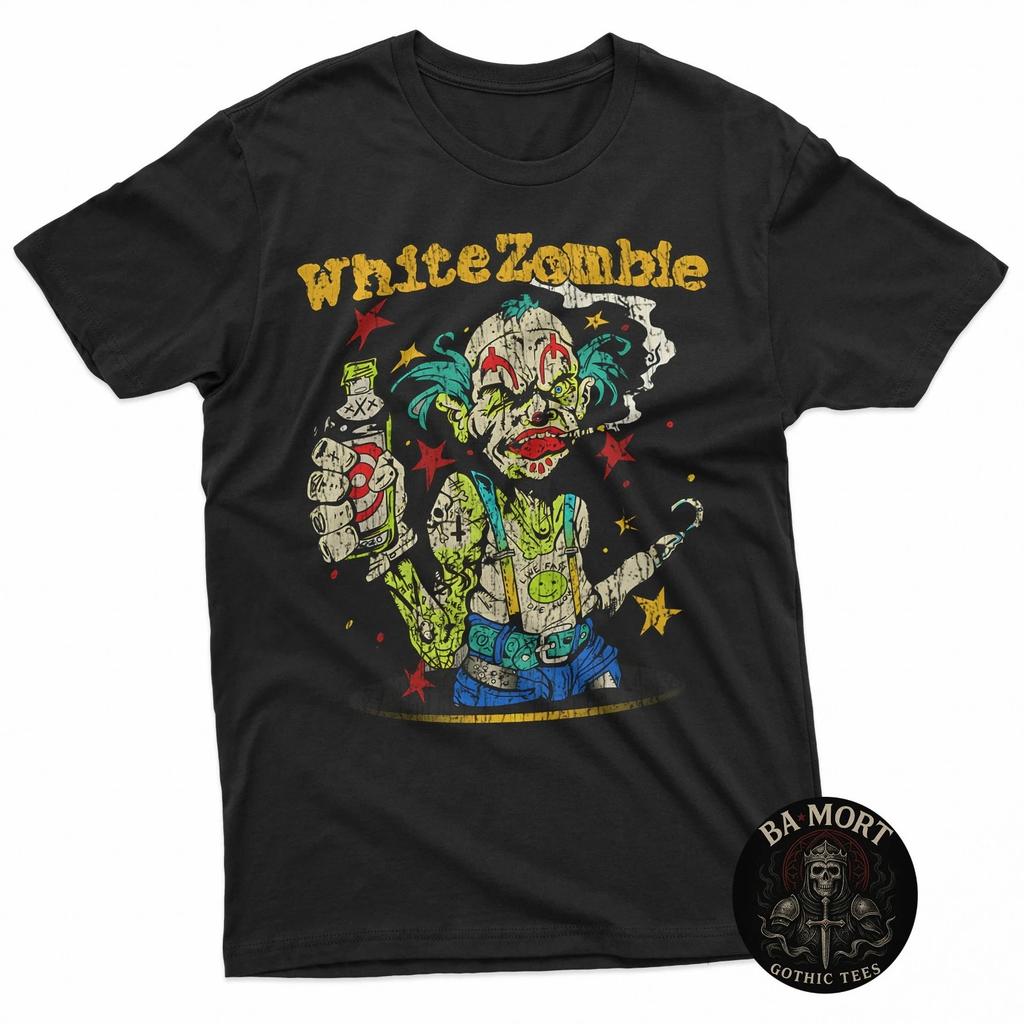 White Zombie Freak Show 1995 T-shirt 100% Cotone Magliette Uomo Top