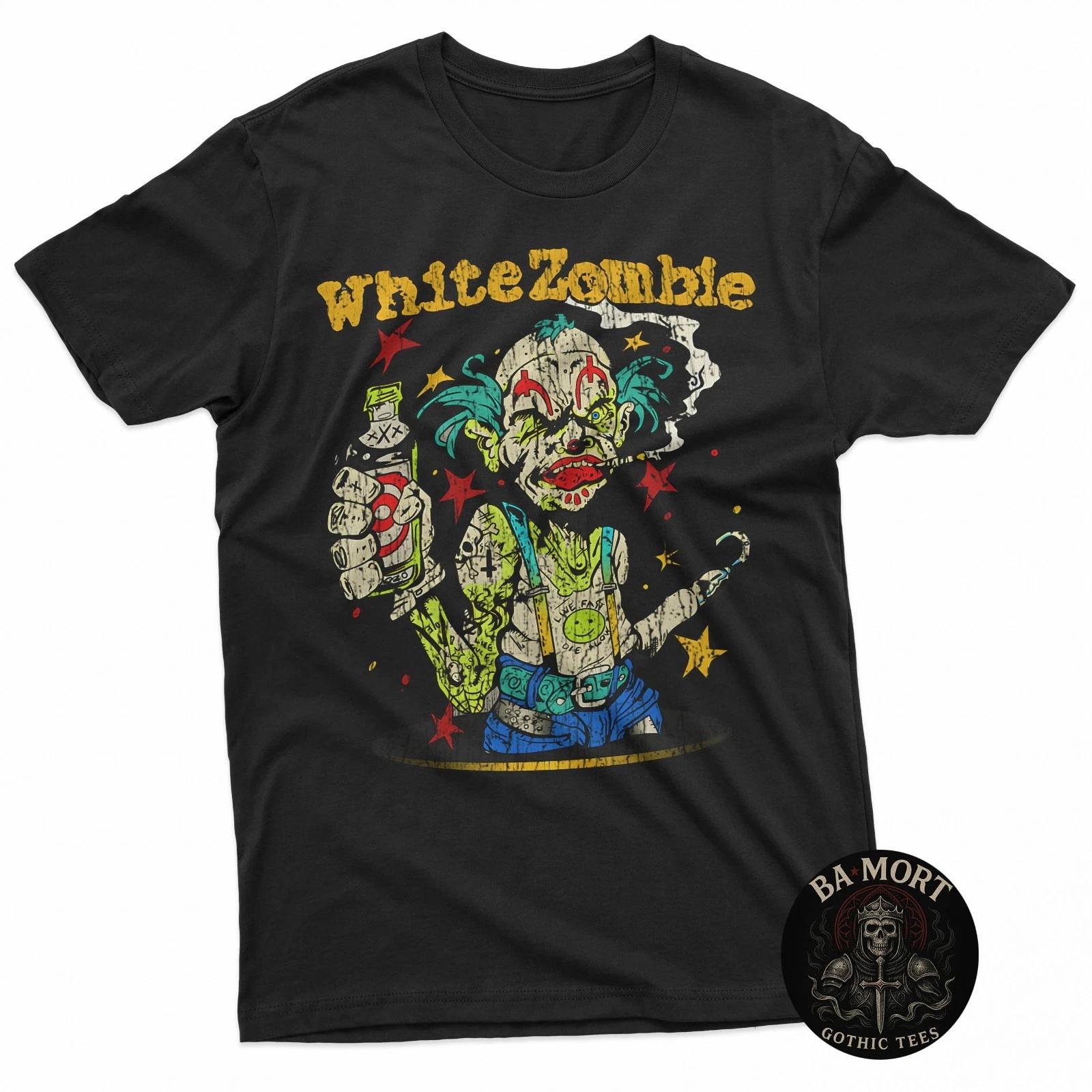 White Zombie Freak Show 1995 100% Cotton T-shirt Mens Tees Top 4XL