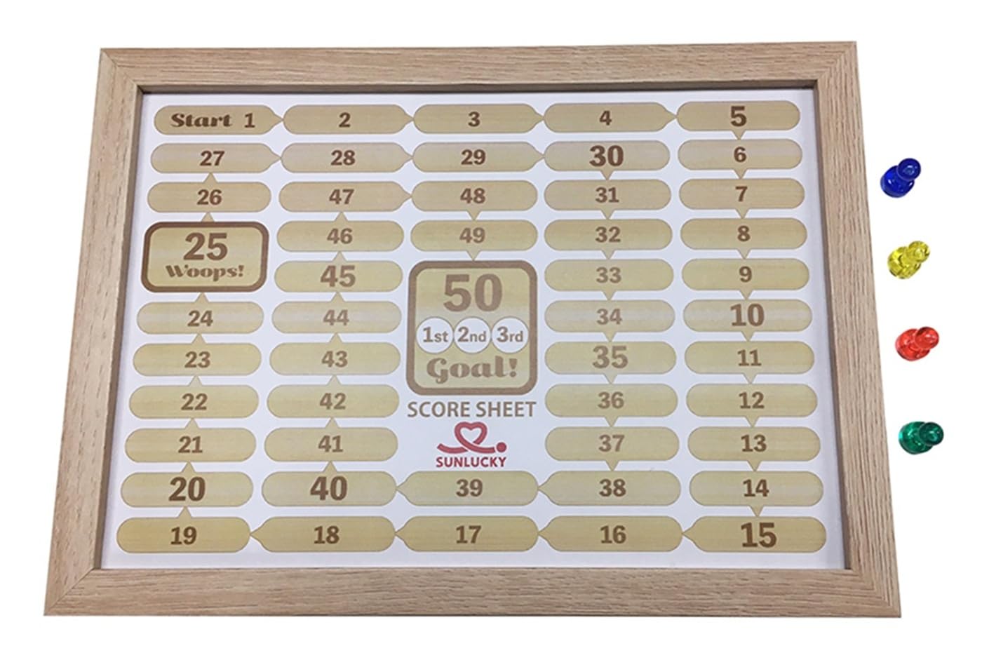 

Sunlucky MOL301 Mölkky Scoreboard - Recreation Goods