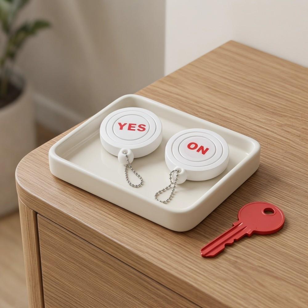 Pressure Anti Stress Toys Decompression Fingertip Pendant 3D Printing Key Ring Student