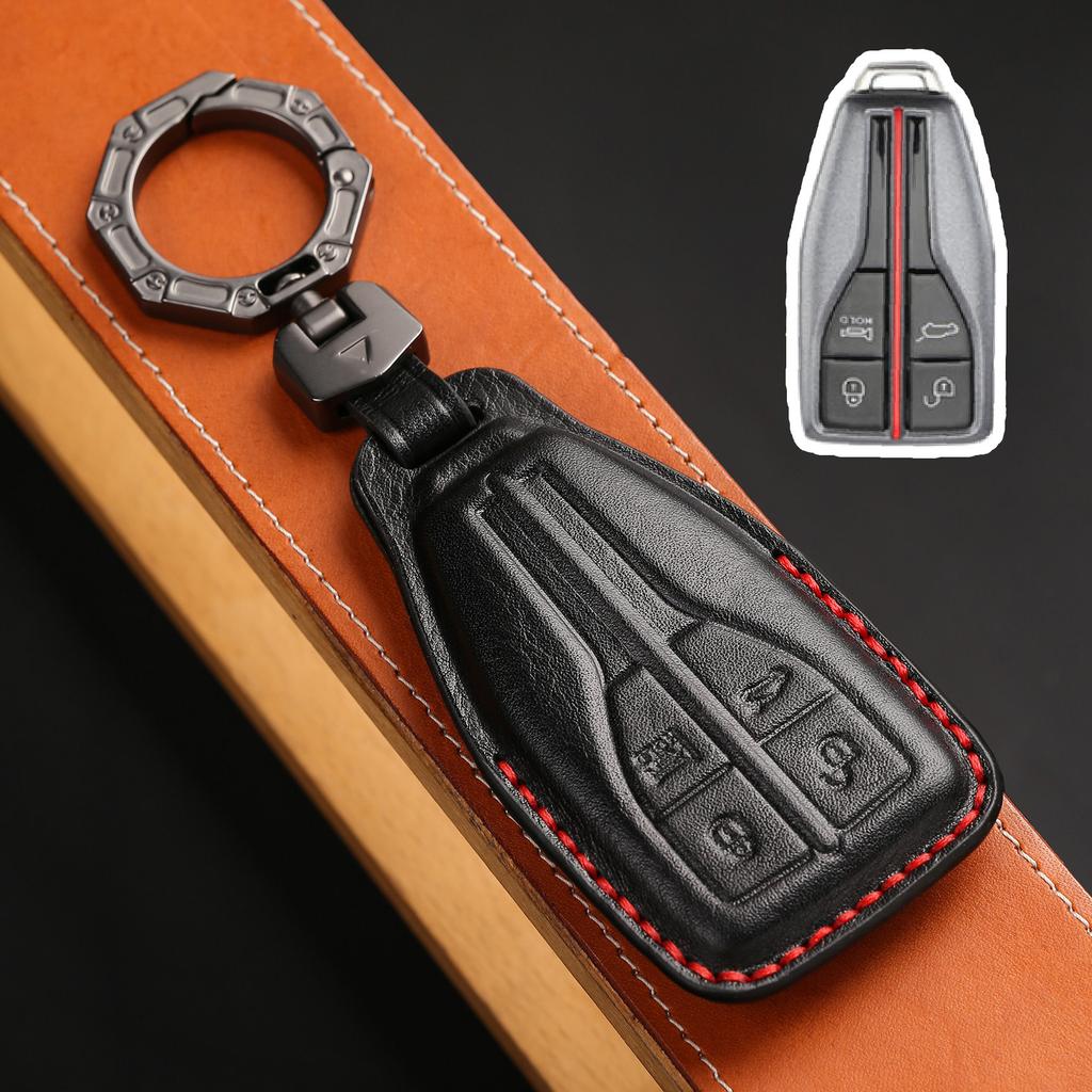 Anwendbar auf Hongqi hs5 Schlüsselsatz 2022 Hongqi hs5 High-End-Leder hs7 Auto-Schlüsseltasche Zubehör Männer