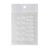 12-Piece French Style Nail Art Crystal Gel Mold Kit - Long, Round, Short, Pointed Stickers with Silicone Mold