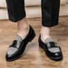 Moda Brytania Retro Męskie Formalne Lakierowane Skórzane Sukienkowe Szpiczasty Nosek Biznesowe Oksfordy Monk Strap Obuwie Ślubne na Bal Maturalny