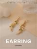 Vintage Lily of the Valley Long Drop Earrings - Retro Light Luxury Fashion for Women