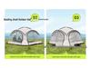 Tienda de campaña para coche con dosel de cúpula de vinilo negro: Entrega Rápida, Impermeable, Exteriores, Toldo para Sombrilla de Camping