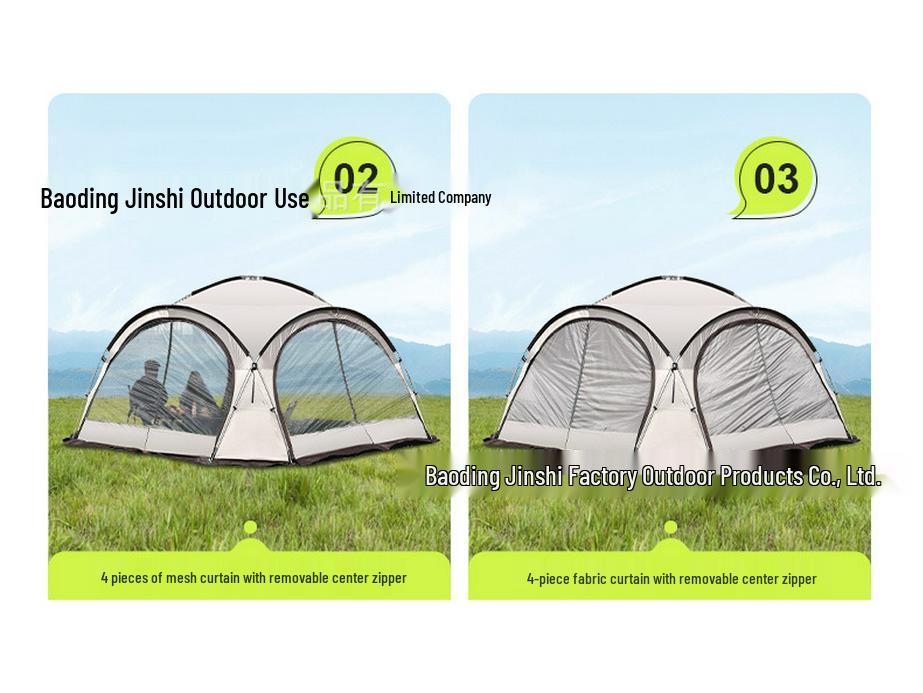 Tienda de campaña para coche con dosel de cúpula de vinilo negro: Entrega Rápida, Impermeable, Exteriores, Toldo para Sombrilla de Camping
