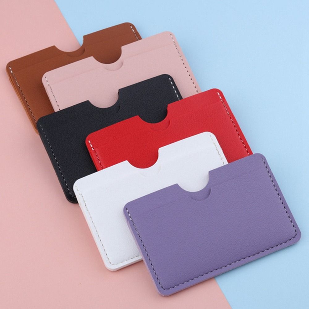 

PU Leather Card Holder Mini Wallet Thin Card Bag Portable Women