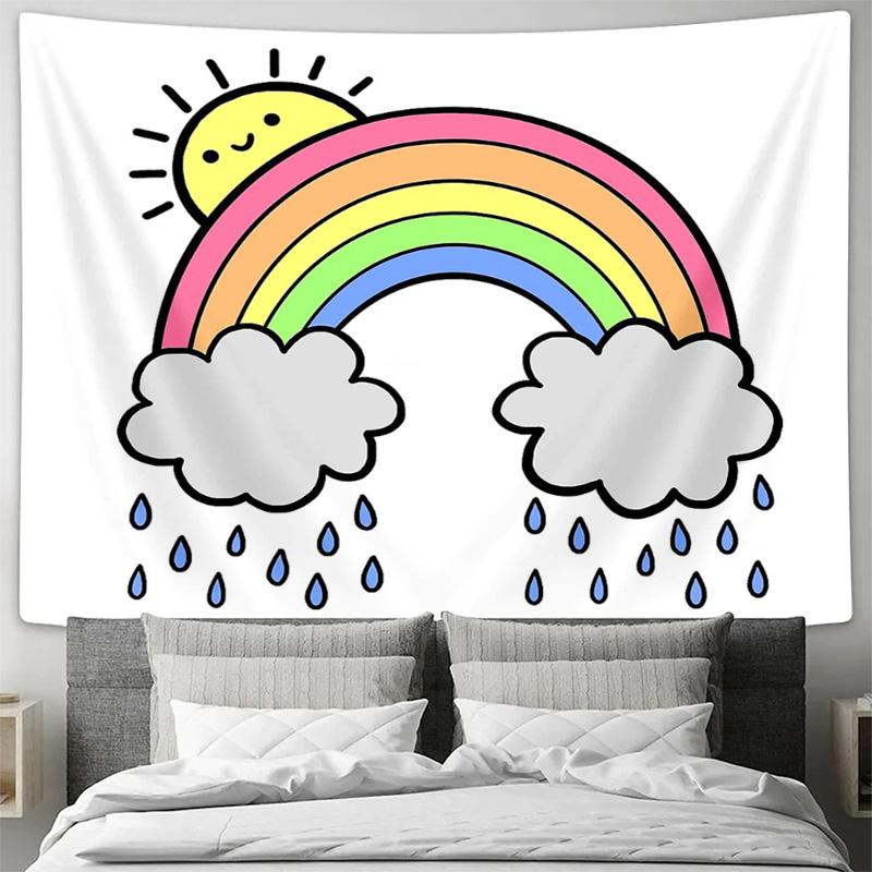 unframed Boho Wall Tapestry Aesthetic Room Decor Hippie Tapestry Nature Landscape Wall Hanging Bedroom Living Room Home Textile