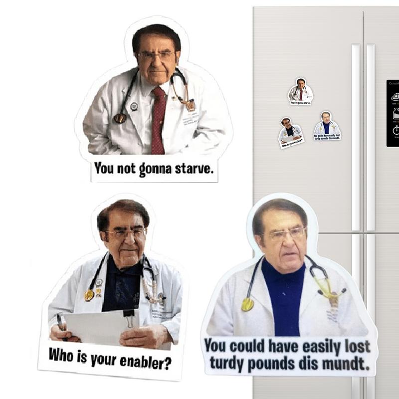 

Fun Fridge Magnets 3PCS New Funny Interest Dr. Now Weight Loss Guidelines Sticker for Refrigerator Kitchen Gadget Keepsake China Mainland