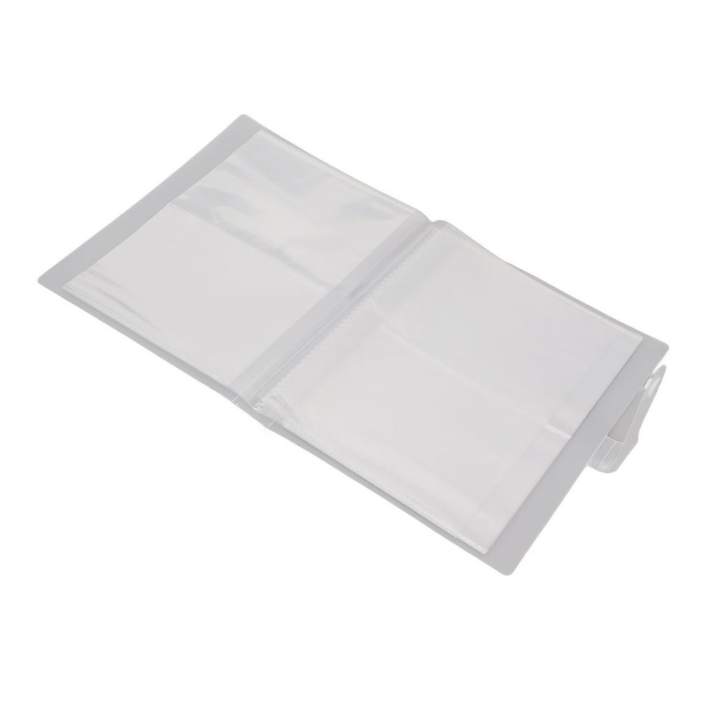 80 Slots Nail Art Sticker Storage Book Large Capacity Frosted Transparent Empty Nail Art Sticker Photo Album