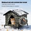 Outdoor Winter Insulated Pet Shelter Foldable Waterproof Thermal Cat House for Patio Camping Beach Stray Cats Small Dogs