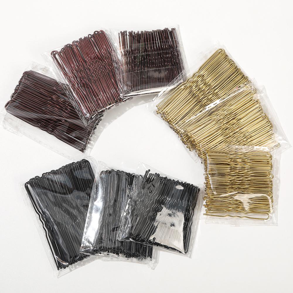 50Pcs New Solid Color Alloy Hair Sticks Hairpins Vintage Hair Clips Barrettes Bun Holder For Women Styling Tools