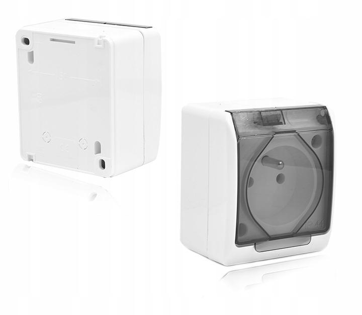 Single Hermetic Socket With Socket Hermes Ip44 0321-01 Nasielsk Bi 1 Pc