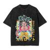 Anime Dragon Ball Printed Tshirt Mens and Womens Washed Tshirt High Quality Vintage Cotton Tshirt Harajuku Tops