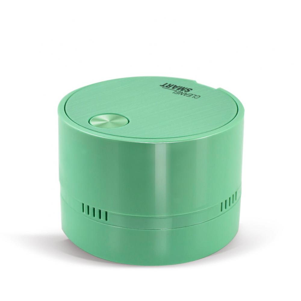 

Мини-пылесос для стола автомобиля, мощный всасывающий материал, прочный настольный пылеуловитель, настольная подметальная машина, инструмент для уборки грязи зелёный