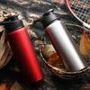 600ml Portable Stainless Steel Bicycle Water Bottle Straight Drinking Outdoors Sports Travel Kettle Metal Water Bottle