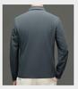 2024 Men's High-End Spring/Autumn Casual Solid Color Lapel Jacket for Middle-Aged Men - Thin Style Dad's Wear