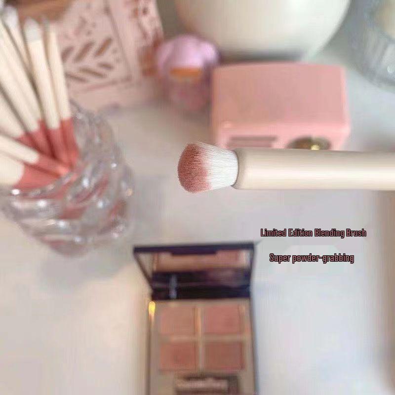 Série Vacances Set de 12 Pinceaux de Maquillage - Pinceaux Super Doux pour Fards à Paupières, Poudre Libre et Débutants