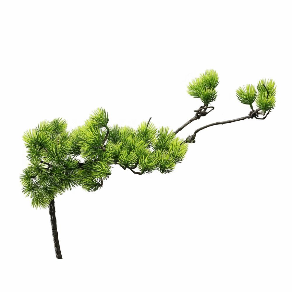 Plastic Artificial Plant Flexible Welcome Pine Tree Bonsai Pine Tree  Desktop Decoration Style A