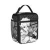 Blues Locks Insulated Lunch Bags Large Anime Reusable Thermal Bag Tote Lunch Box School Outdoor Food Storage Bags
